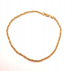 Złota bransoletka kręcona PR.585 W:3,20gr Dł.21,5cm InterSKLEP