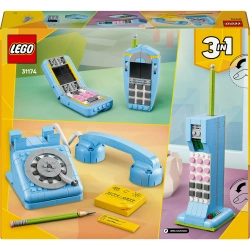 Klocki LEGO Creator Zestaw 31174 3w1 Telefon w stylu retro 8+ 383pcs OPIS