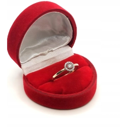 Złoty pierścionek z Diamentami 0,13ct Pr.585 W:1,71gr Roz.15