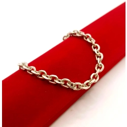 Srebrna bransoletka Ankier Szer.5,5mm Pr.925 W:12,35gr Dł:19cm