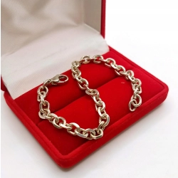 Srebrna bransoletka Ankier Szer.5,5mm Pr.925 W:12,35gr Dł:19cm