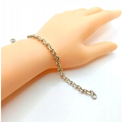 Srebrna bransoletka Ankier Szer.5,5mm Pr.925 W:12,35gr Dł:19cm