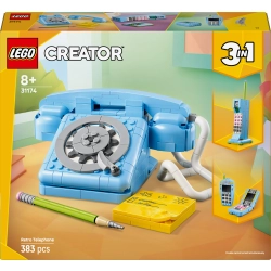Klocki LEGO Creator Zestaw 31174 3w1 Telefon w stylu retro 8+ 383pcs OPIS