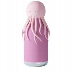 ASOBU BESTIE RÓŻOWA BUTELKA TERMICZNA Z MOTYWEM MEDUZY JELLY FISH 460ml