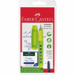 Pióro wieczne Faber-Castell niebieski zielony LOSOWO + 6szt naboi