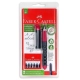 Pióro wieczne Faber-Castell niebieski zielony LOSOWO + 6szt naboi
