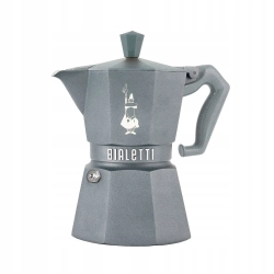 Bialetti - Exclusive - kawiarka Moka Octagonal Induction szara 3tz