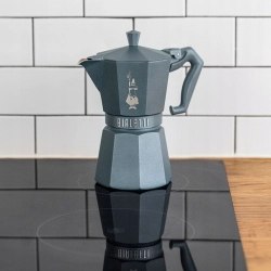 Bialetti - Exclusive - kawiarka Moka Octagonal Induction szara 6tz