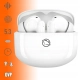Słuchawki bezprzewodowe bluetooth dokanałowe Manta RYTMO białe MTWS008W