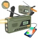 RADIO NA KORBKĘ przenośne solarne dynamo awaryjne LATARKA Powerbank 4500mAh