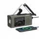 RADIO NA KORBKĘ przenośne solarne dynamo awaryjne LATARKA Powerbank 4000mAh