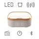 Radio kuchenne radiobudzik Bluetooth ładowarka bezprzewodowa lampka nocna