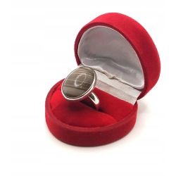Srebrny pierścionek - Krzemień pasiasty Pr.925 W:7,47gr R.16