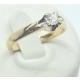 Złoty pierścionek diament 0.14 ct 585 1,62g