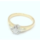 Złoty pierścionek diament 0.14 ct 585 1,62g