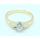 Złoty pierścionek diament 0.14 ct 585 1,62g