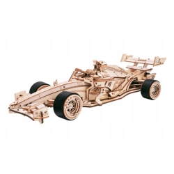 Robotime Drewniane Puzzle 3D - Samochód Wyścigowy 3D