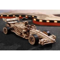 Robotime Drewniane Puzzle 3D - Samochód Wyścigowy 3D
