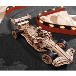 Robotime Drewniane Puzzle 3D - Samochód Wyścigowy 3D