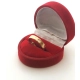 Złota obrączka zdobiona Szer.4mm Pr.585 W:3,15gr Roz.19