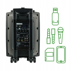 Kolumna Ibiza PORT8VHF-BT 400 W czarny