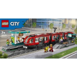 LEGO City 60423 Tramwaj miejski ze stacją UWAGA OPIS
