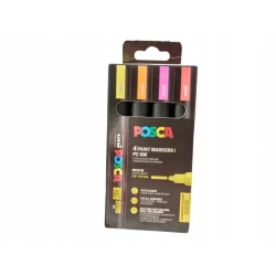 MARKERY POSCA PC-5M 4P SET NEON COLOR