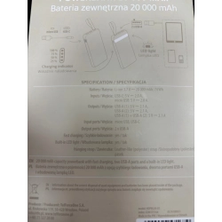 POWER BANK OHAPPY DOT 20000 Czarny