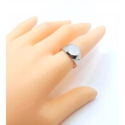 Srebrny sygnet W.KRUK diamenciki Kinga Rusin kol. Vis Pr.925 W:6,66gr R.15