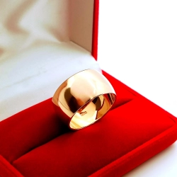 Złota obrączka szer.1,3cm Pr.583 W:11,83gr InterSKLEP