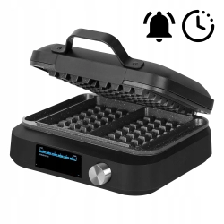 Gofrownica 2 GOFRY DUŻE CHRUPIĄCE MOCNA 2200W regulacja czasu MARMURKOWA