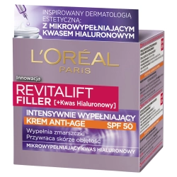 Loreal Revitalift Filler Przeciwzmarszczkowy Krem Do Twarzy 50 SPF 50 ml