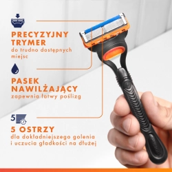 Gillette Fusion5 Maszynka do golenia dla mężczyzn 11 wkładów zapasowych