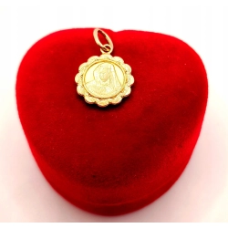 Złota zawieszka medalik z Maryją PR.585 W:1,14gr InterSKLEP