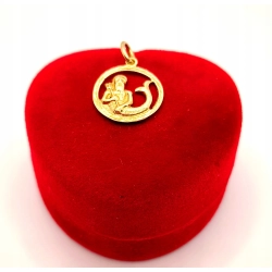 Złota zawieszka znak zodiaku Wodnik PR.585 W:0,99gr InterSKLEP