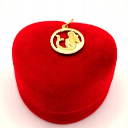Złota zawieszka znak zodiaku Wodnik PR.585 W:0,99gr InterSKLEP