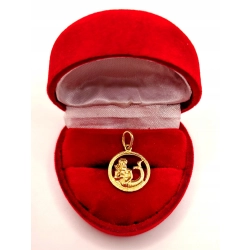 Złota zawieszka znak zodiaku Wodnik PR.585 W:0,99gr InterSKLEP