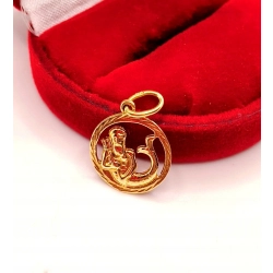 Złota zawieszka znak zodiaku Wodnik PR.585 W:0,99gr InterSKLEP