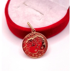 Złota zawieszka znak zodiaku Bliźnięta PR.583 W:4,66gr InterSKLEP