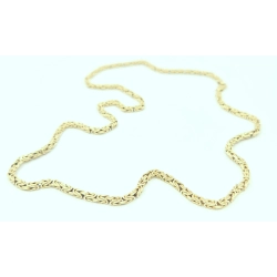 Złoty łańcuszek męski 585 królewski 34,34g pełny