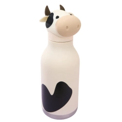 Butelka termiczna dziecięca Asobu Bestie Bottle 0,46 l - cow