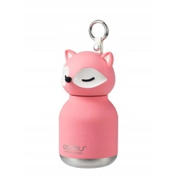 Butelka termiczna dziecięca Asobu Bestie Mini - pink fox