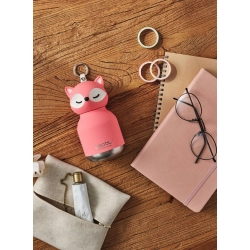 Butelka termiczna dziecięca Asobu Bestie Mini - pink fox