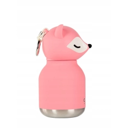 Butelka termiczna dziecięca Asobu Bestie Mini - pink fox