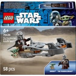 LEGO Star Wars 75436 Mandalorian i Grogu na śmigaczu