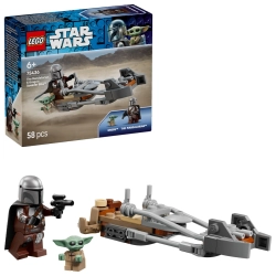 LEGO Star Wars 75436 Mandalorian i Grogu na śmigaczu