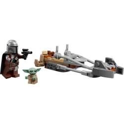 LEGO Star Wars 75436 Mandalorian i Grogu na śmigaczu