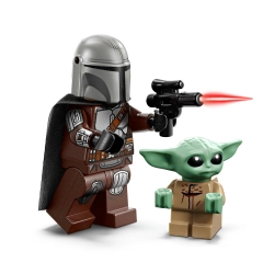 LEGO Star Wars 75436 Mandalorian i Grogu na śmigaczu