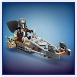 LEGO Star Wars 75436 Mandalorian i Grogu na śmigaczu