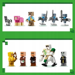 LEGO Minecraft 21596 Atak Maga na wioskę